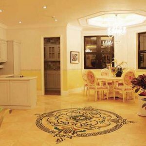 Italian Dining Room Flooring Design