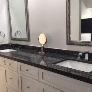 Black Granite Countertop for Bathroom