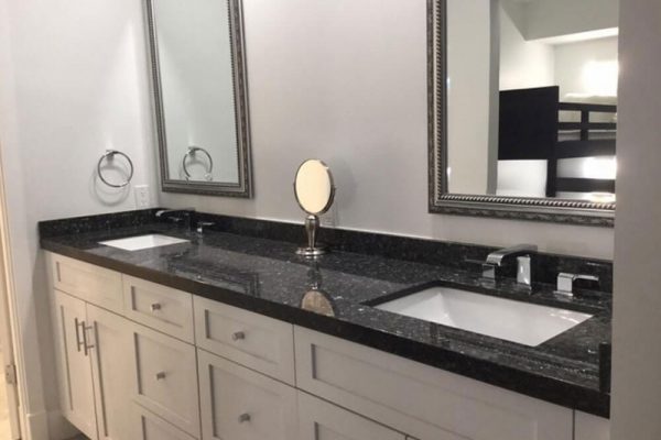 Black Granite Countertop for Bathroom
