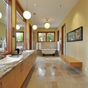 Spacious Bathroom with Double Vanity